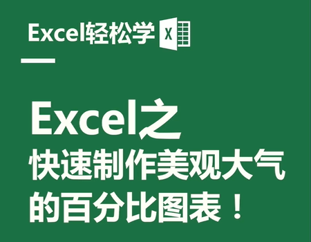 Excel之快速製作美觀大氣的百分比圖表