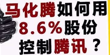 马化腾如何用8.6的股份控制腾讯？