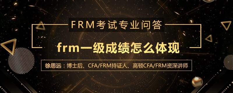 frm一级成绩怎么体现