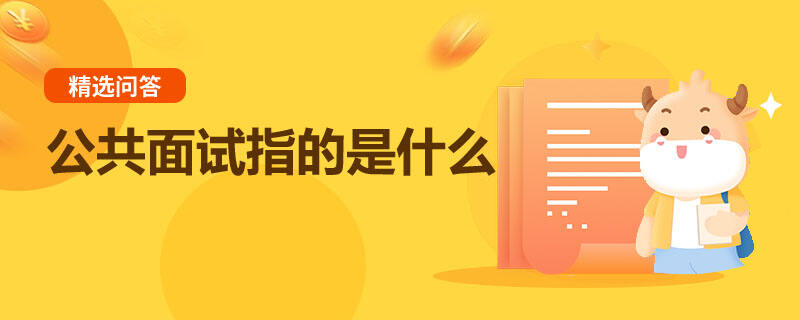 公共面试指的是什么