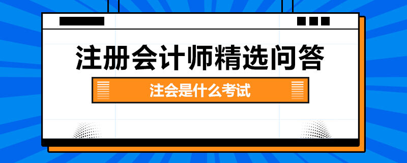 注會是什么考試