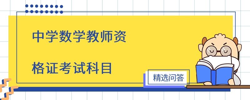 中學數學教師資格證考試科目