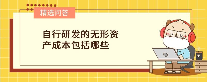 自行研發(fā)的無形資產(chǎn)成本包括哪些