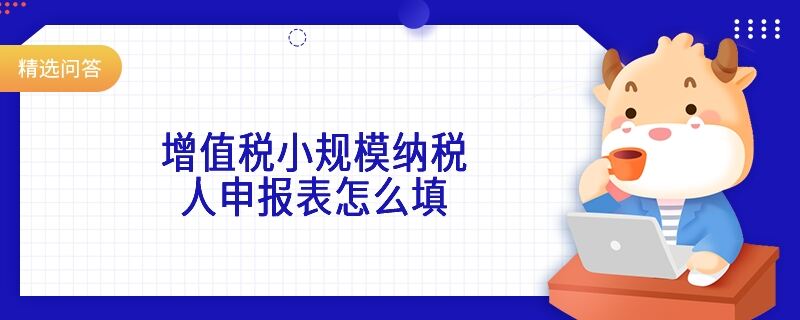 增值税小规模纳税人申报表怎么填