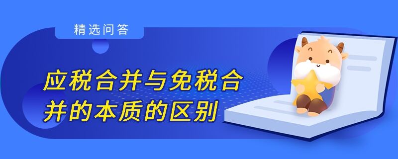 應(yīng)稅合并與免稅合并的本質(zhì)的區(qū)別