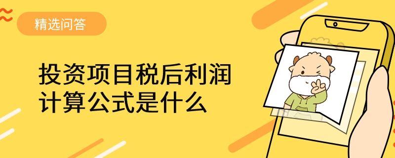 投資項目稅后利潤計算公式是什么