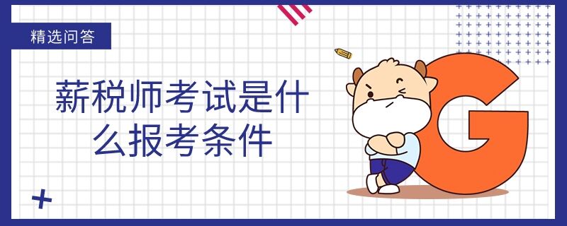 薪税师考试是什么报考条件