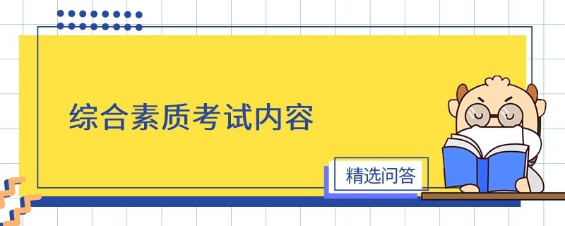 综合素质考试内容