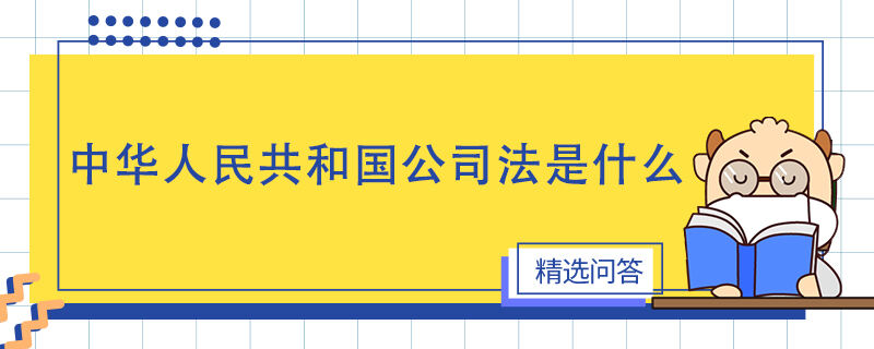 中华人民共和国公司法是什么