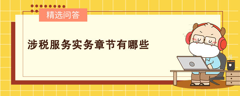 涉稅服務(wù)實(shí)務(wù)章節(jié)有哪些