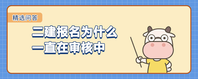 二建报名为什么一直在审核中