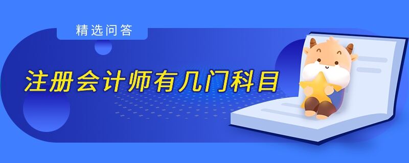 注冊會計師有幾門科目