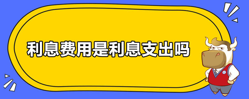 利息费用是利息支出吗