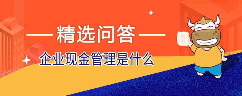 企业现金管理是什么