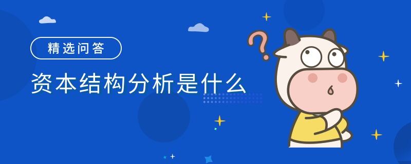 資本結(jié)構(gòu)分析是什么