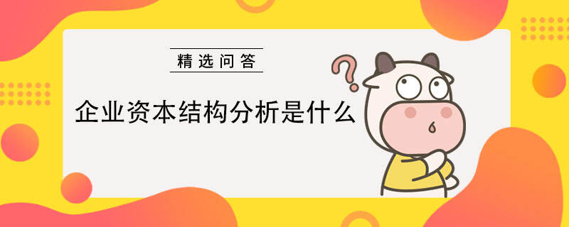 企业资本结构分析是什么