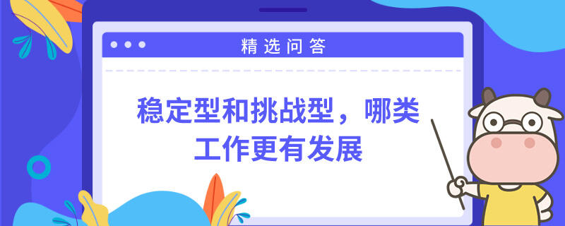 稳定型和挑战型，哪类工作更有发展