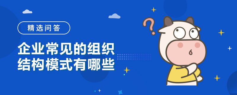 企業(yè)常見的組織結(jié)構(gòu)模式有哪些