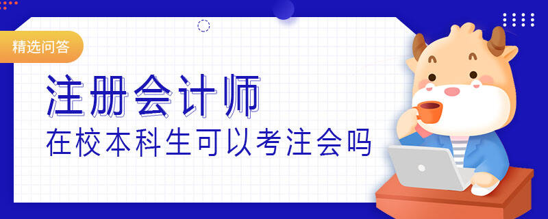 在校本科生可以考注会吗