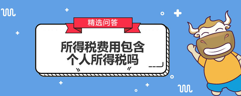 所得稅費(fèi)用包含個(gè)人所得稅嗎