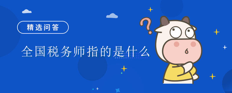 全国税务师指的是什么