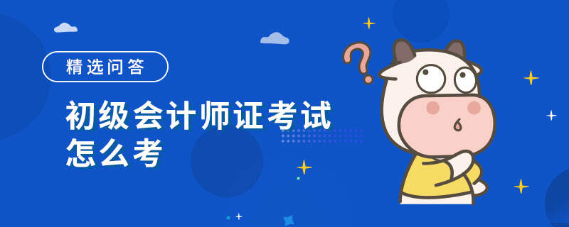 初级会计师证考试怎么考