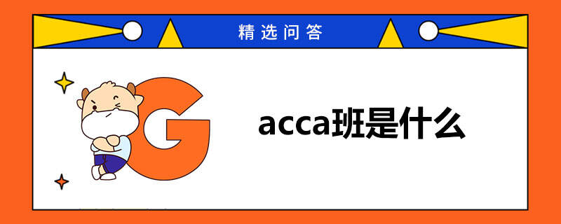 acca班是什么