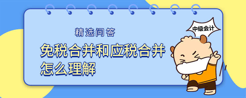 免稅合并和應(yīng)稅合并怎么理解