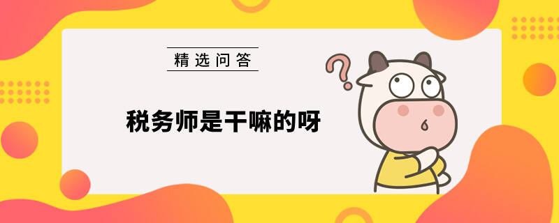 税务师是干嘛的呀