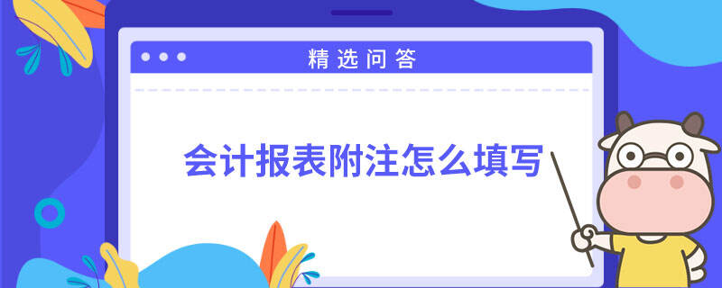 会计报表附注怎么填写