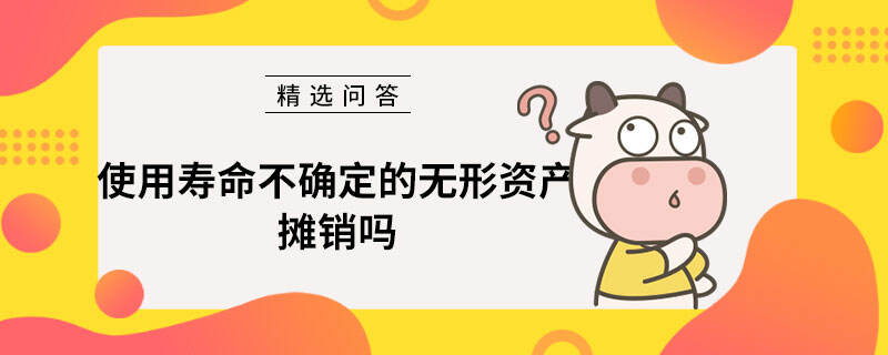 使用寿命不确定的无形资产摊销吗