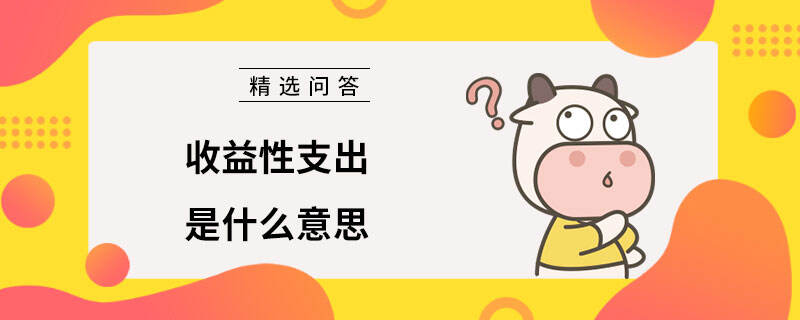 收益性支出是什么意思