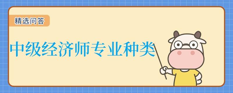 中級經(jīng)濟師專業(yè)種類