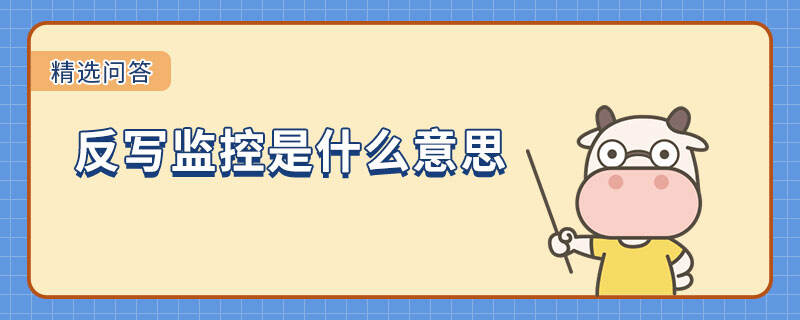 反写监控是什么意思