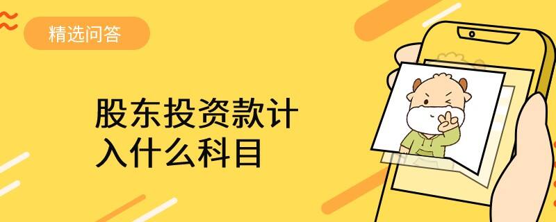 股東投資款計入什么科目